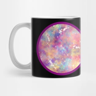 Purple glitter galaxy design Mug